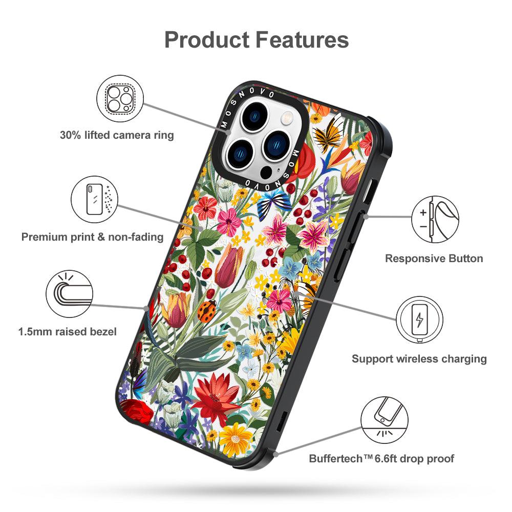 In The Garden Phone Case - iPhone 13 Pro Case - MOSNOVO