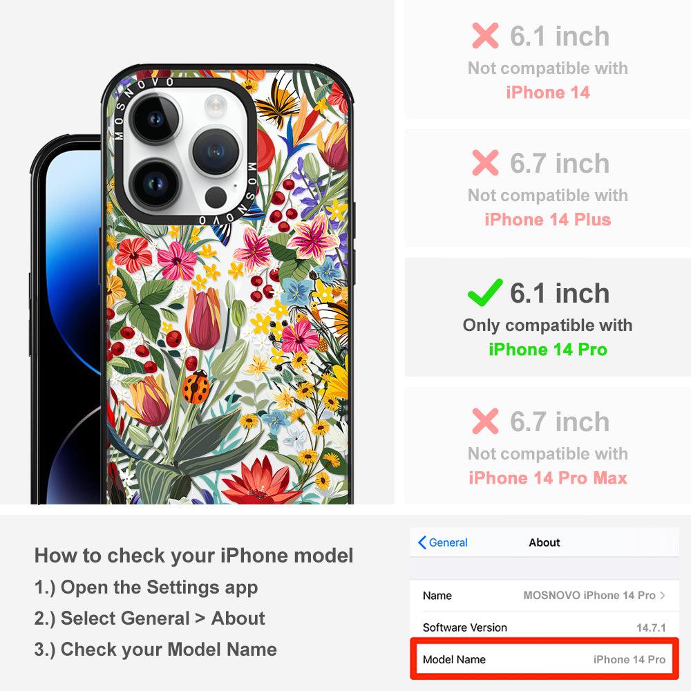 In The Garden Phone Case - iPhone 14 Pro Case - MOSNOVO
