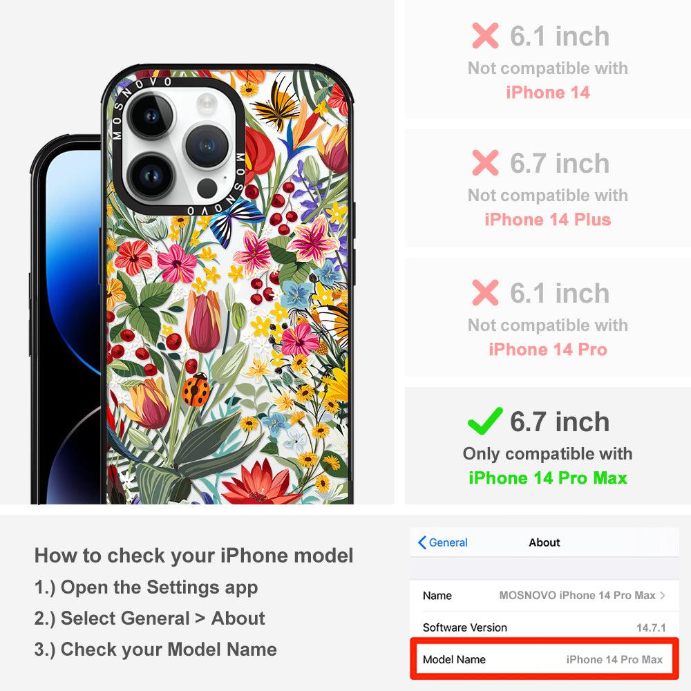 In The Garden Phone Case - iPhone 14 Pro Max Case - MOSNOVO