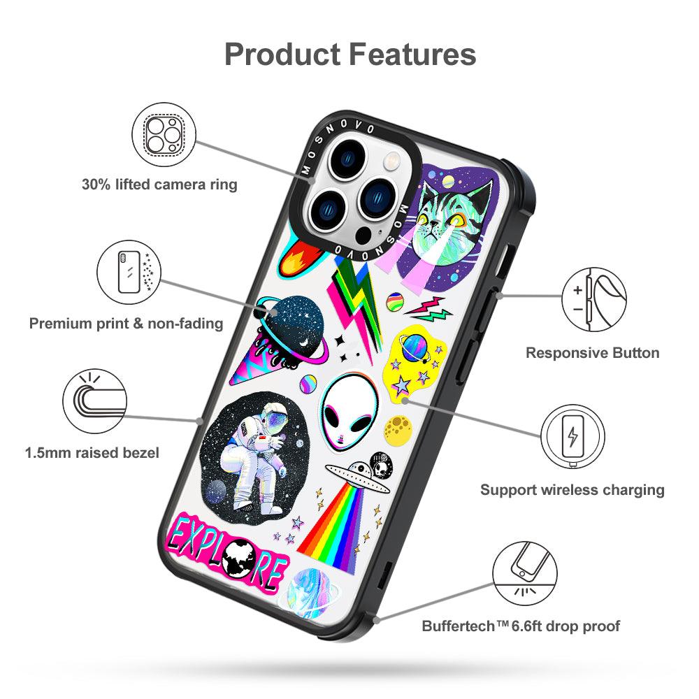 Sci-Fi Stickers Phone Case - iPhone 13 Pro Case - MOSNOVO