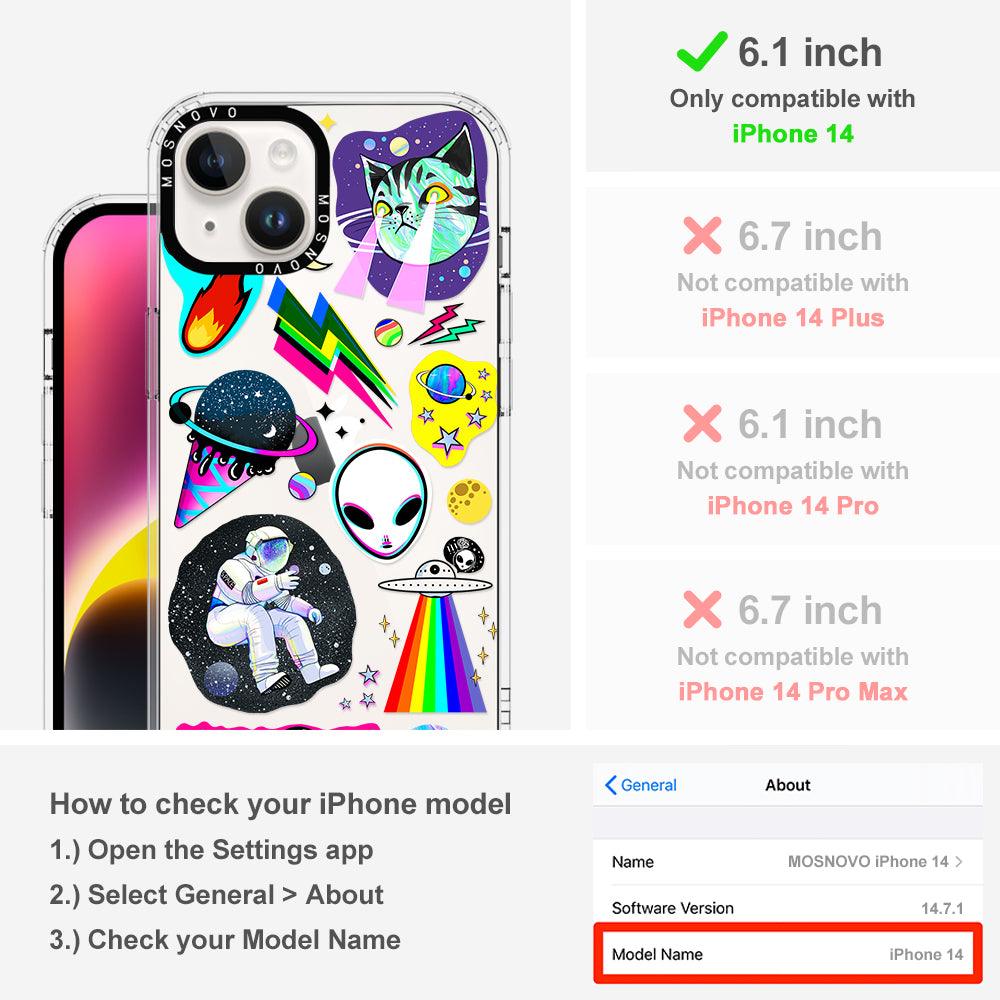 Sci-Fi Stickers Phone Case - iPhone 14 Case - MOSNOVO