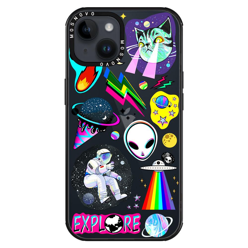 Sci-Fi Stickers Phone Case - iPhone 14 Plus Case - MOSNOVO