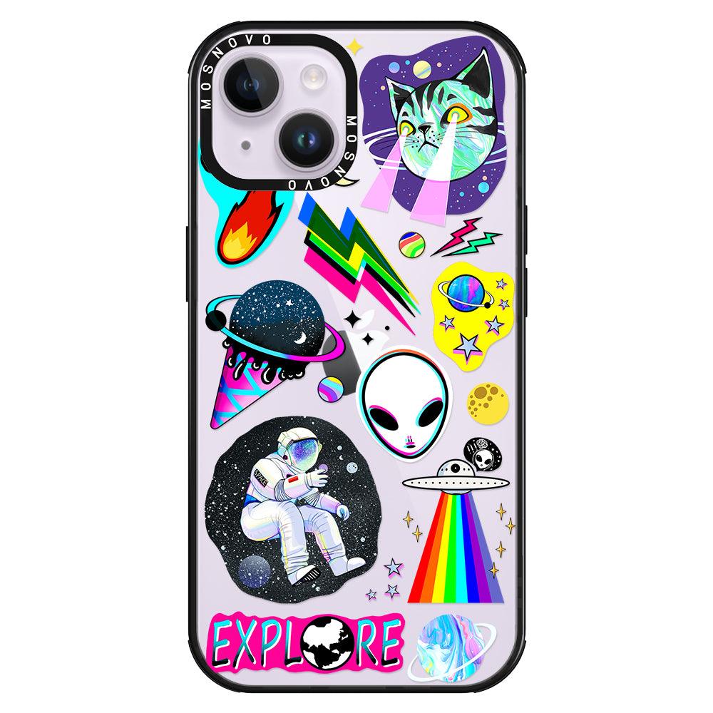 Sci-Fi Stickers Phone Case - iPhone 14 Plus Case - MOSNOVO