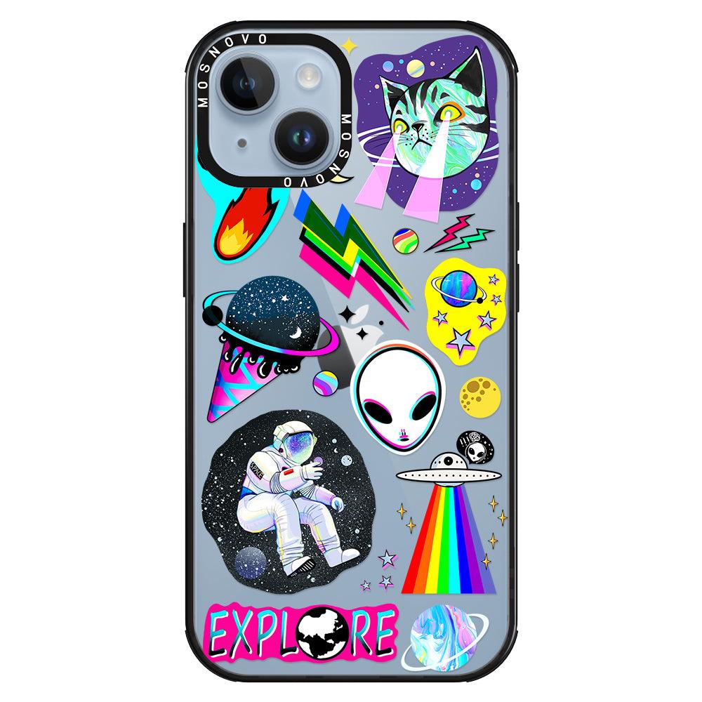 Sci-Fi Stickers Phone Case - iPhone 14 Plus Case - MOSNOVO