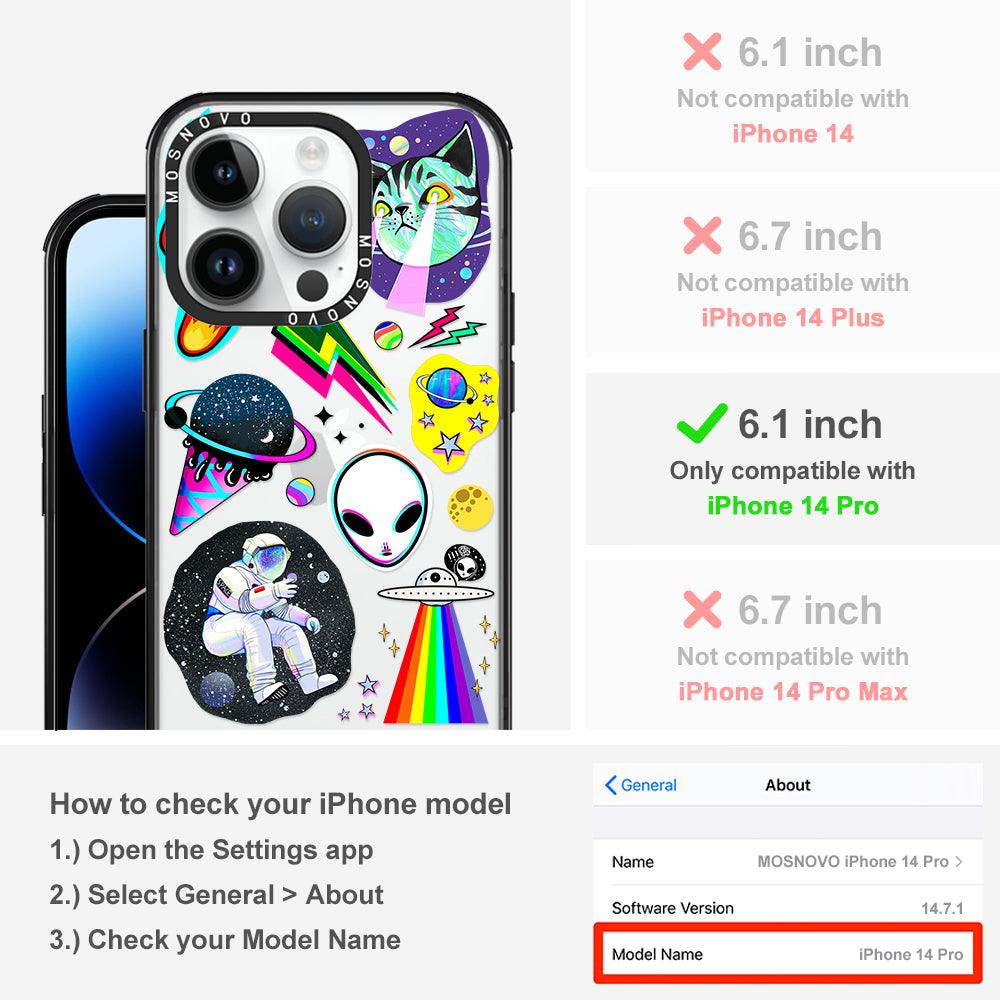 Sci-Fi Stickers Phone Case - iPhone 14 Pro Case - MOSNOVO