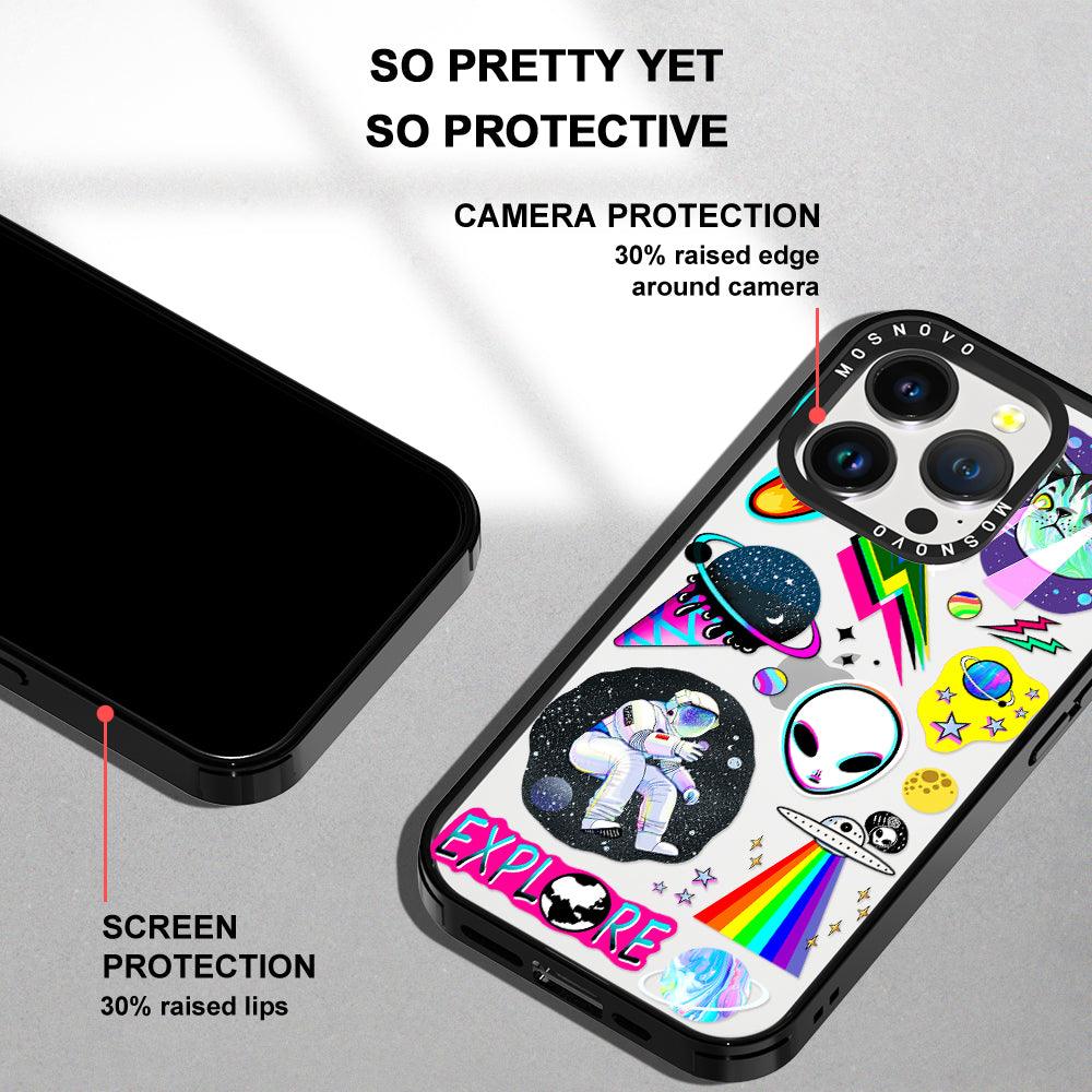 Sci-Fi Stickers Phone Case - iPhone 14 Pro Case - MOSNOVO