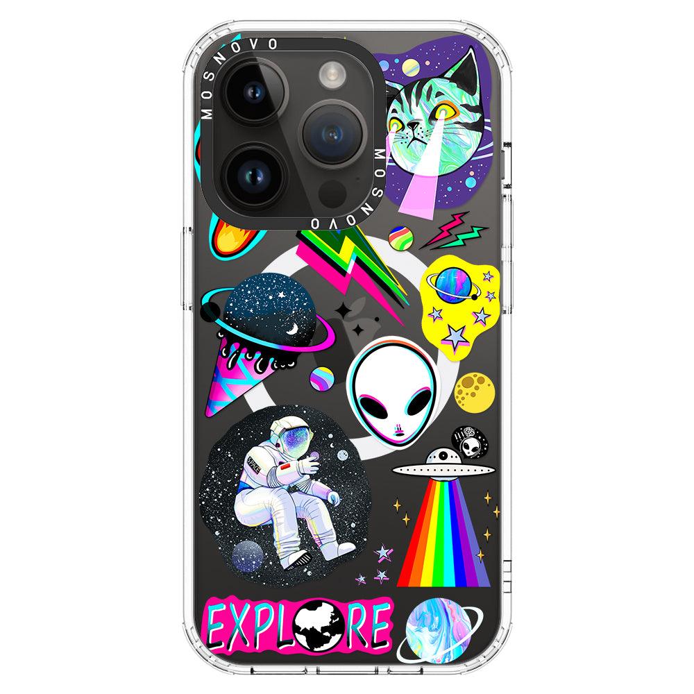 Sci-Fi Stickers Phone Case - iPhone 14 Pro Case - MOSNOVO