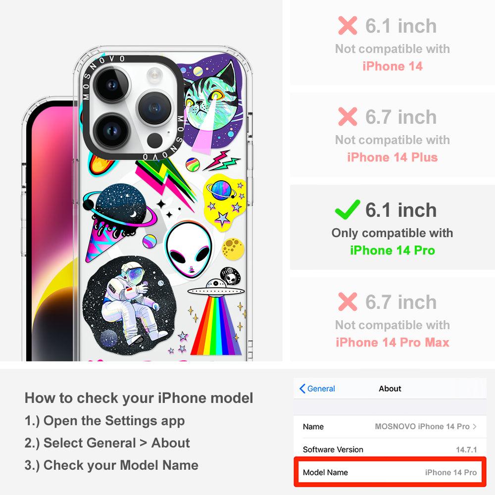 Sci-Fi Stickers Phone Case - iPhone 14 Pro Case - MOSNOVO