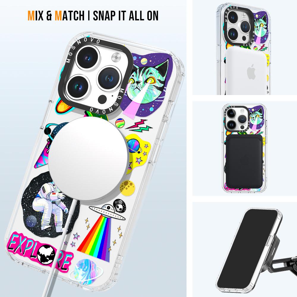 Sci-Fi Stickers Phone Case - iPhone 14 Pro Case - MOSNOVO