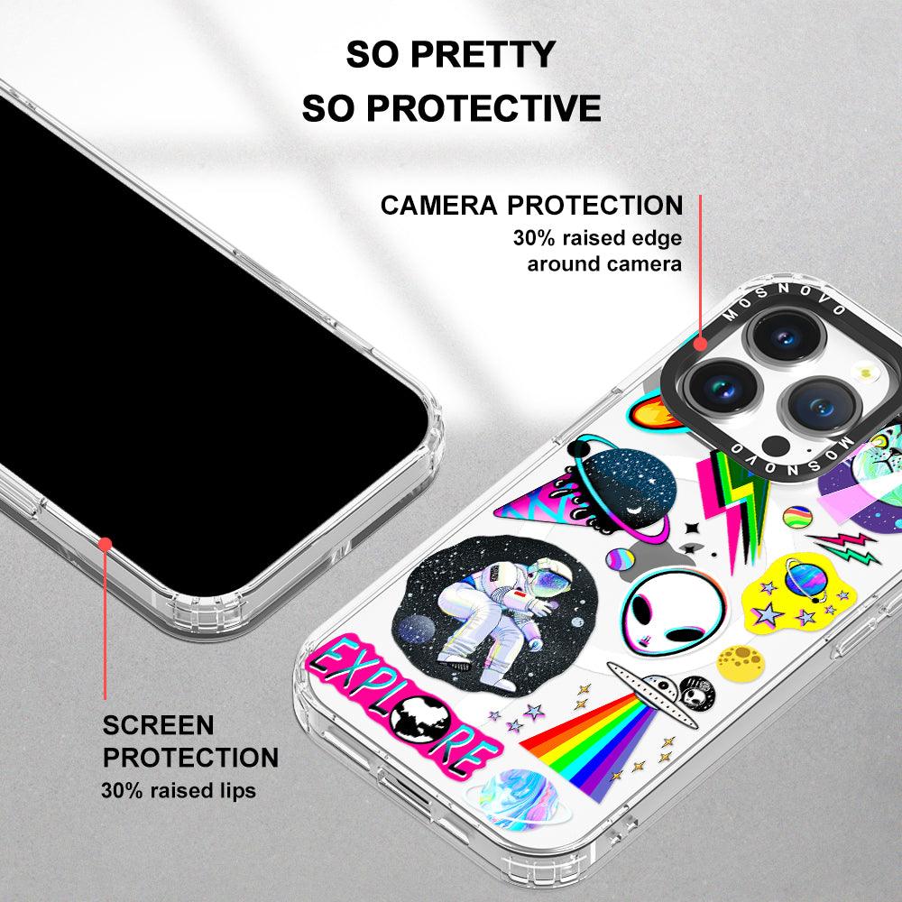 Sci-Fi Stickers Phone Case - iPhone 14 Pro Case - MOSNOVO