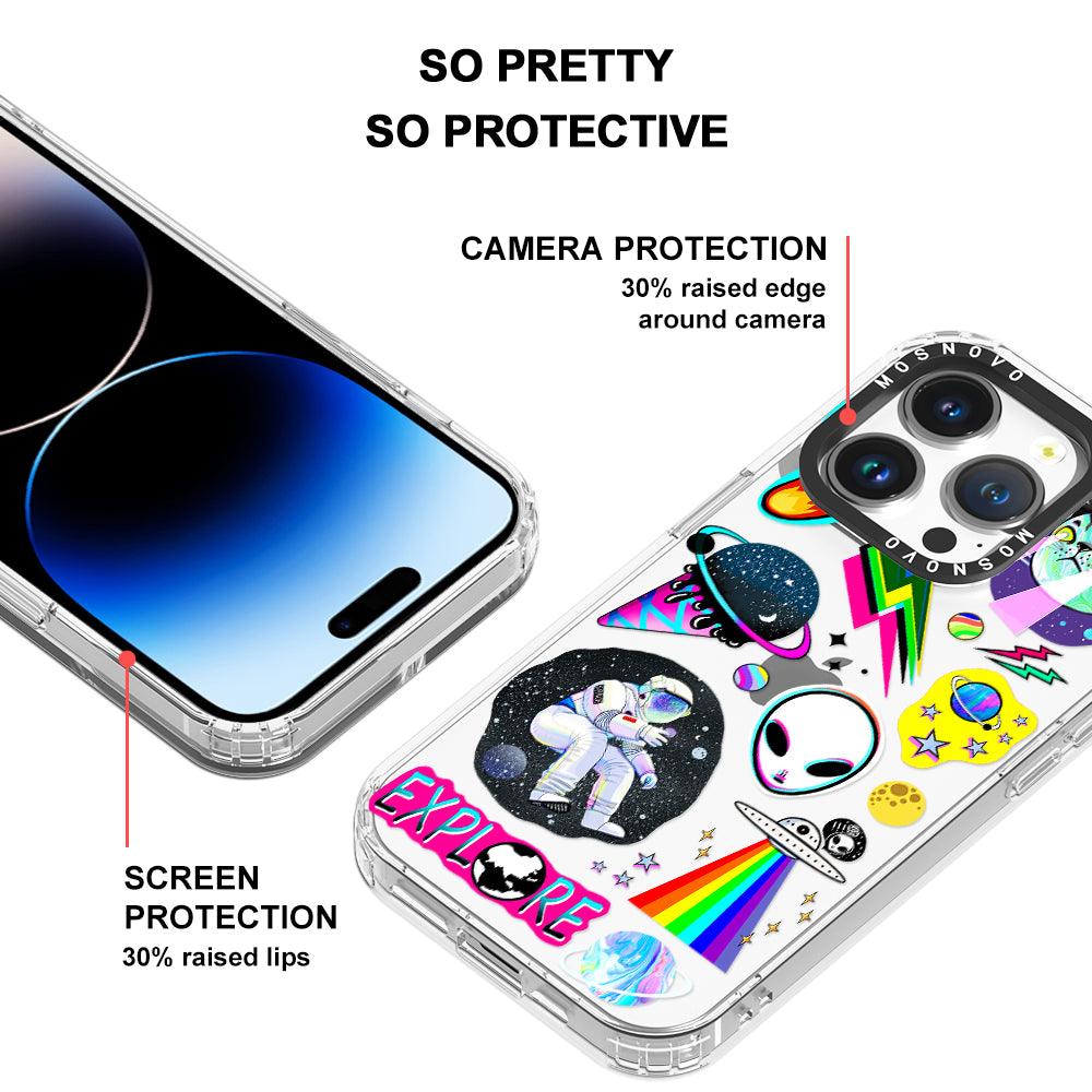 Sci-Fi Stickers Phone Case - iPhone 14 Pro Case - MOSNOVO