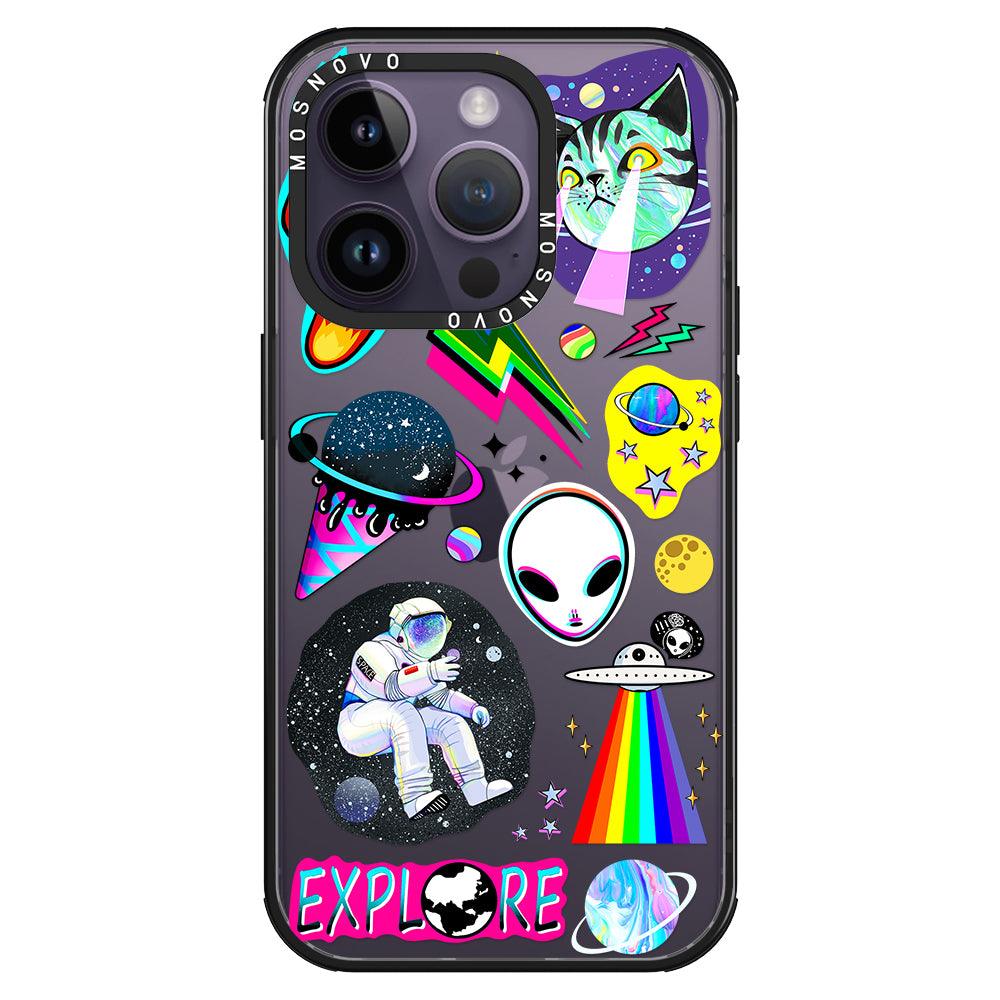 Sci-Fi Stickers Phone Case - iPhone 14 Pro Case - MOSNOVO