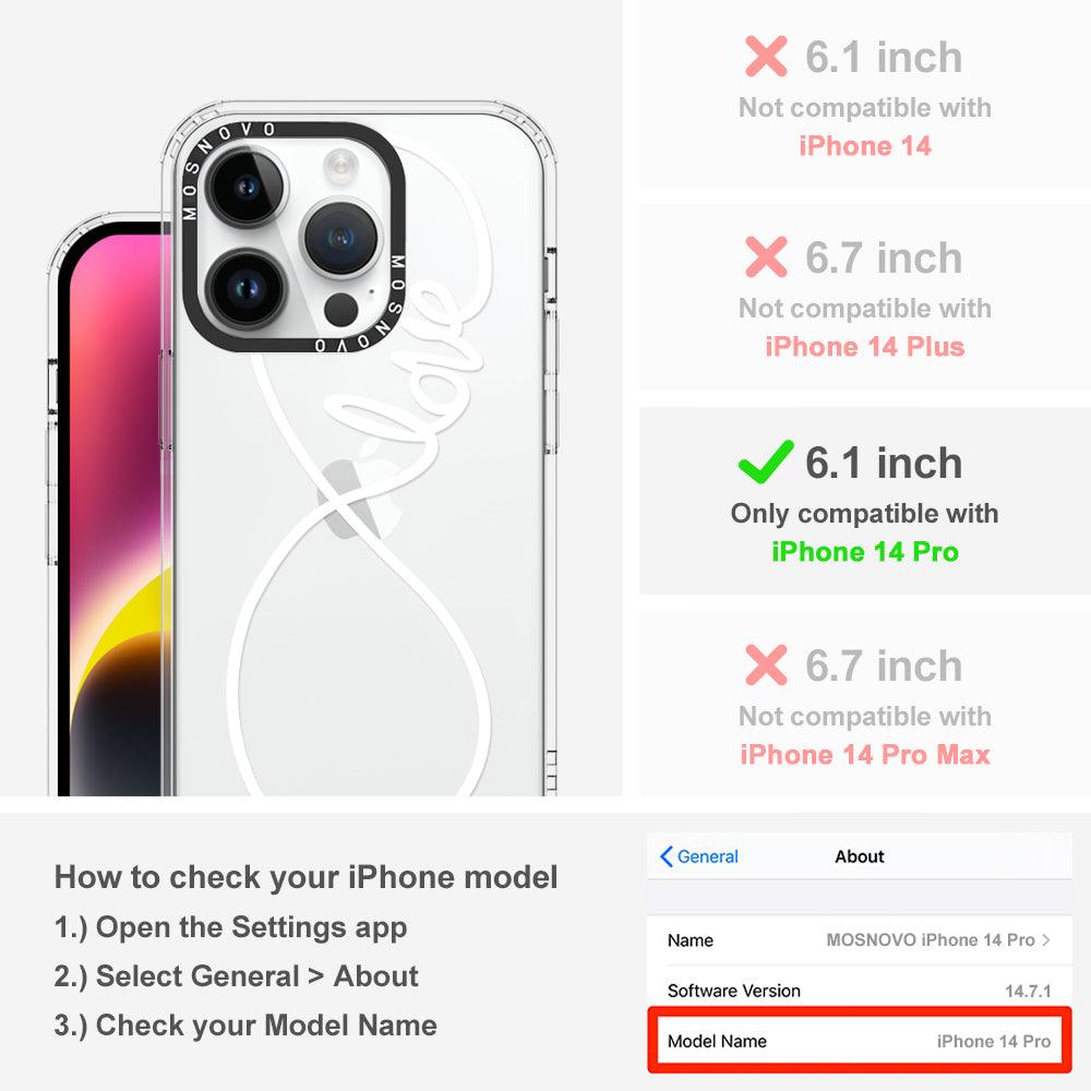 Infinity Love Phone Case - iPhone 14 Pro Case - MOSNOVO