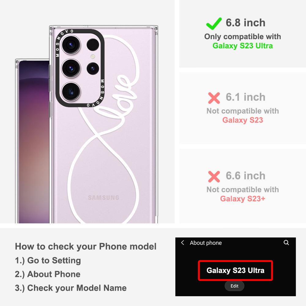 Infinity Love Phone Case - Samsung Galaxy S23 Ultra Case - MOSNOVO