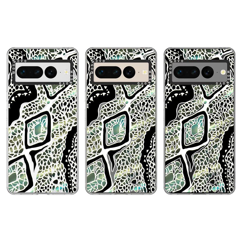 Jade Snake Phone Case - Google Pixel 7 Pro Case - MOSNOVO