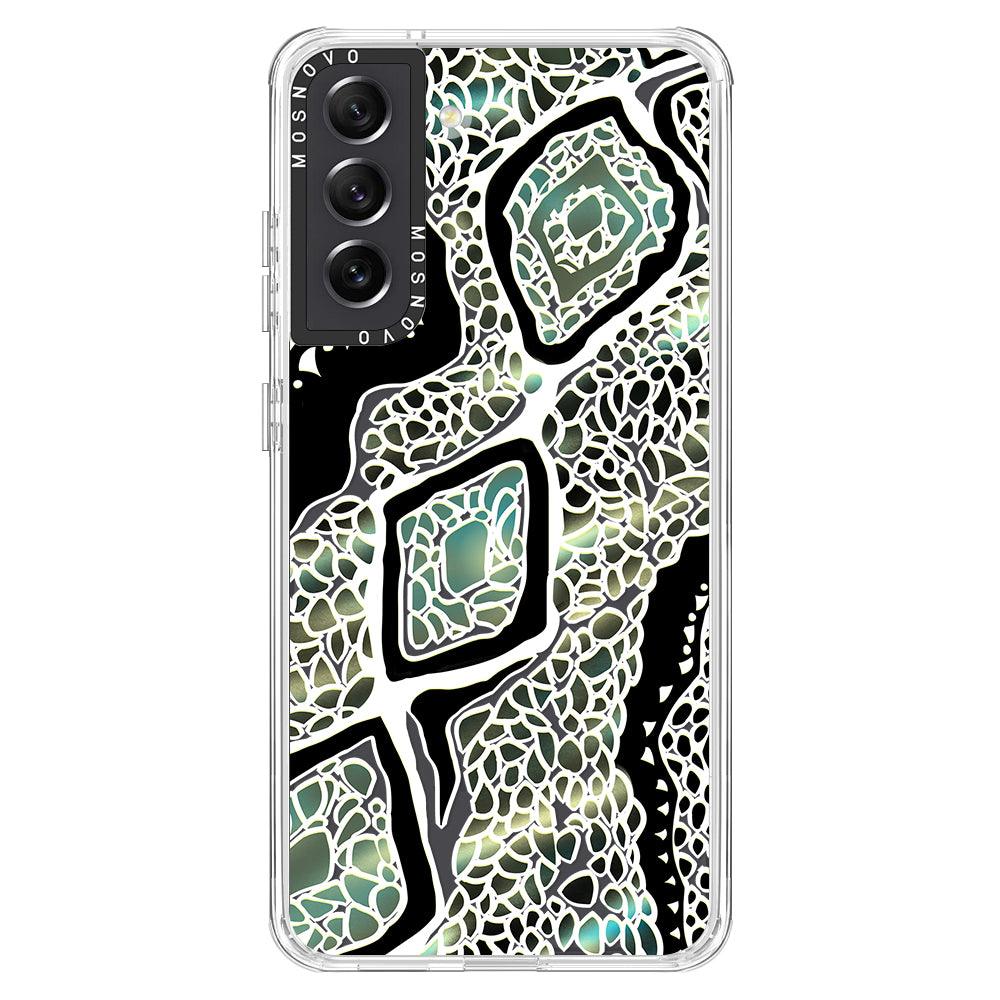 Jade Snake Phone Case - Samsung Galaxy S21 FE Case - MOSNOVO