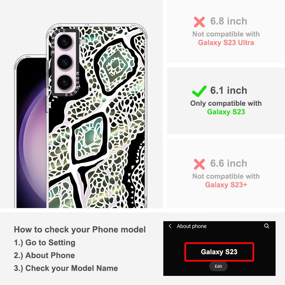 Jade Snake Phone Case - Samsung Galaxy S23 Case - MOSNOVO