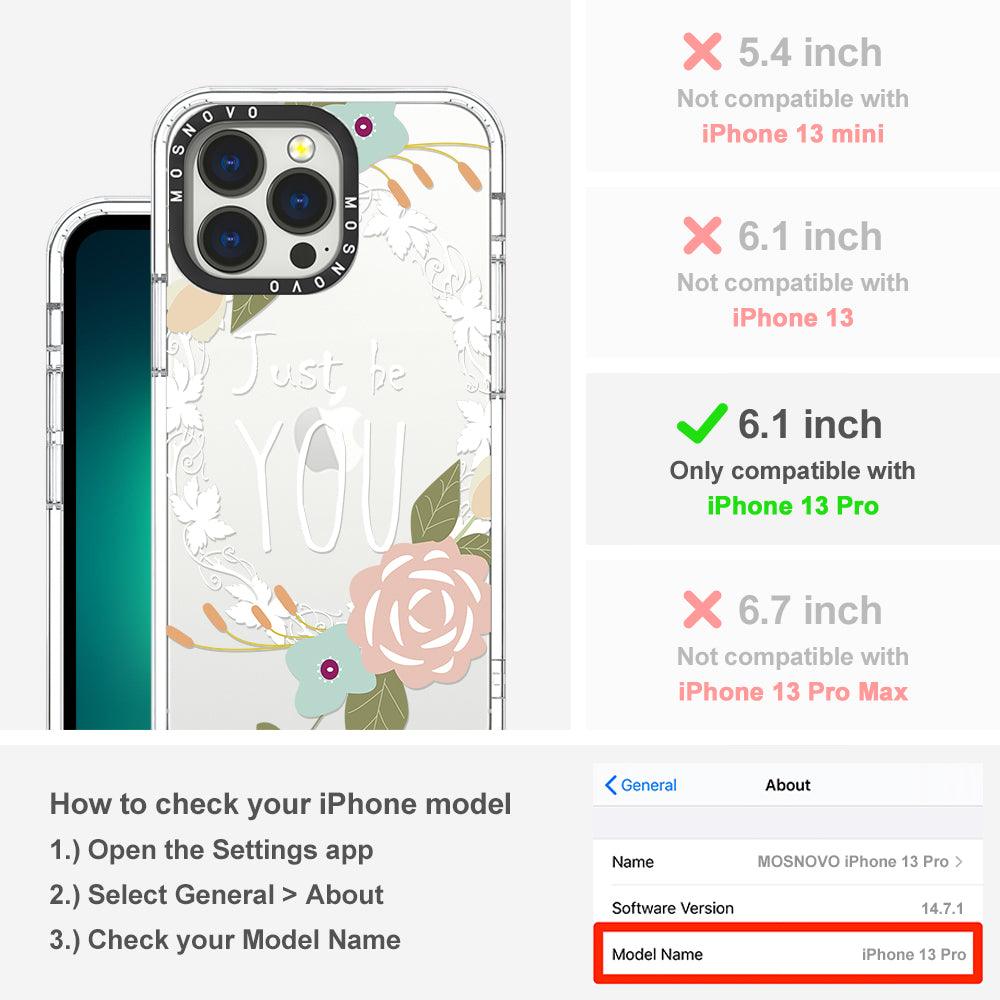Just Be You Phone Case - iPhone 13 Pro Case - MOSNOVO