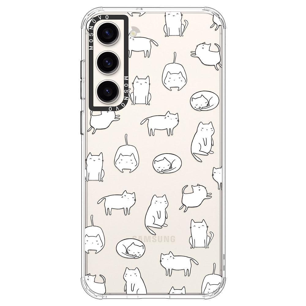 Kawaii Cat Phone Case - Samsung Galaxy S23 Case - MOSNOVO