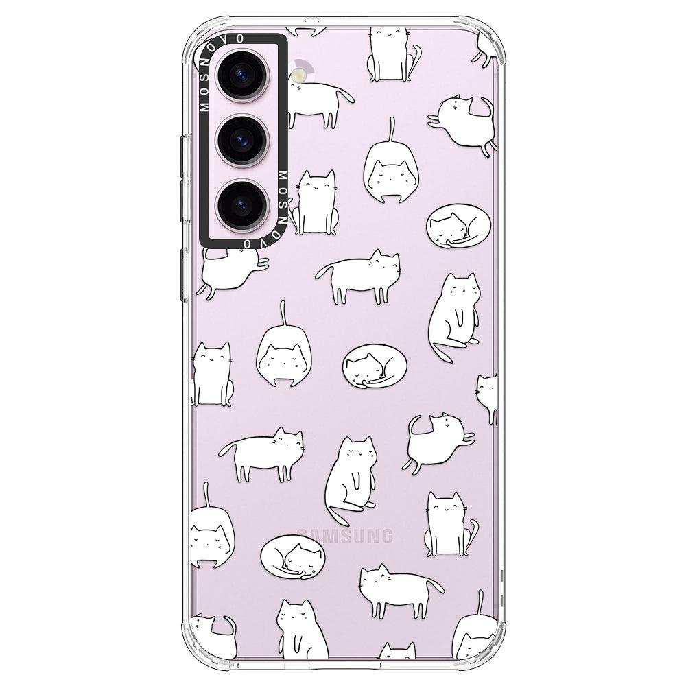 Kawaii Cat Phone Case - Samsung Galaxy S23 Case - MOSNOVO