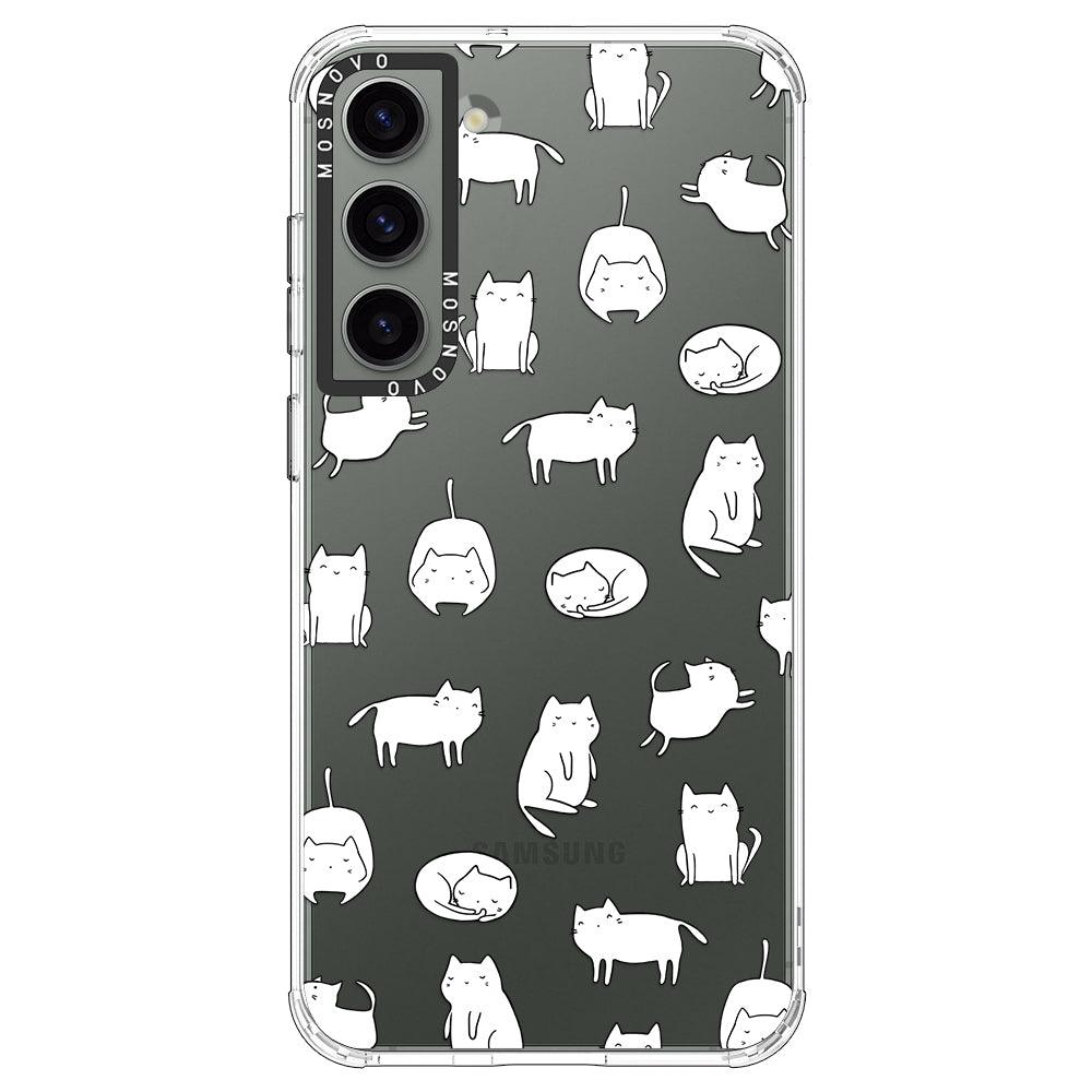 Kawaii Cat Phone Case - Samsung Galaxy S23 Case - MOSNOVO