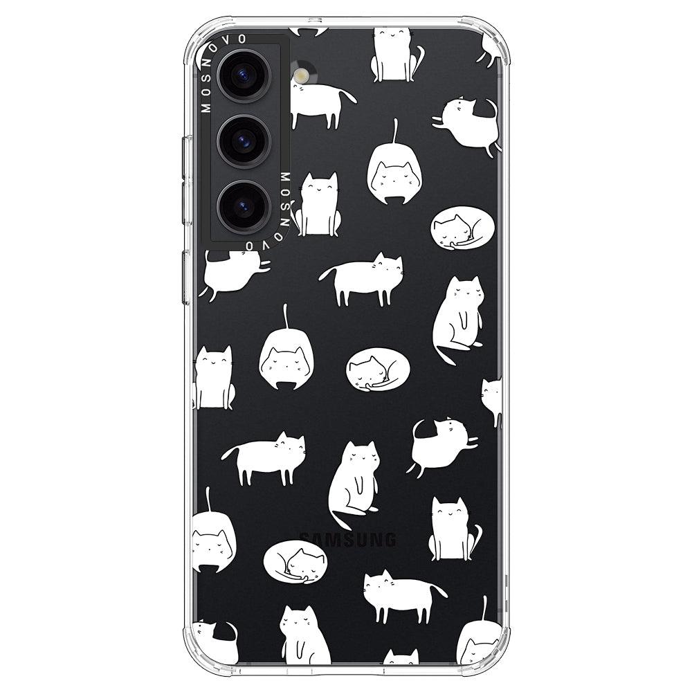 Kawaii Cat Phone Case - Samsung Galaxy S23 Case - MOSNOVO