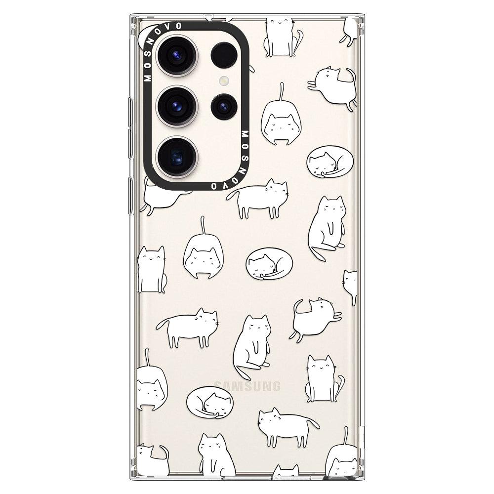 Kawaii Cat Phone Case - Samsung Galaxy S23 Ultra Case - MOSNOVO