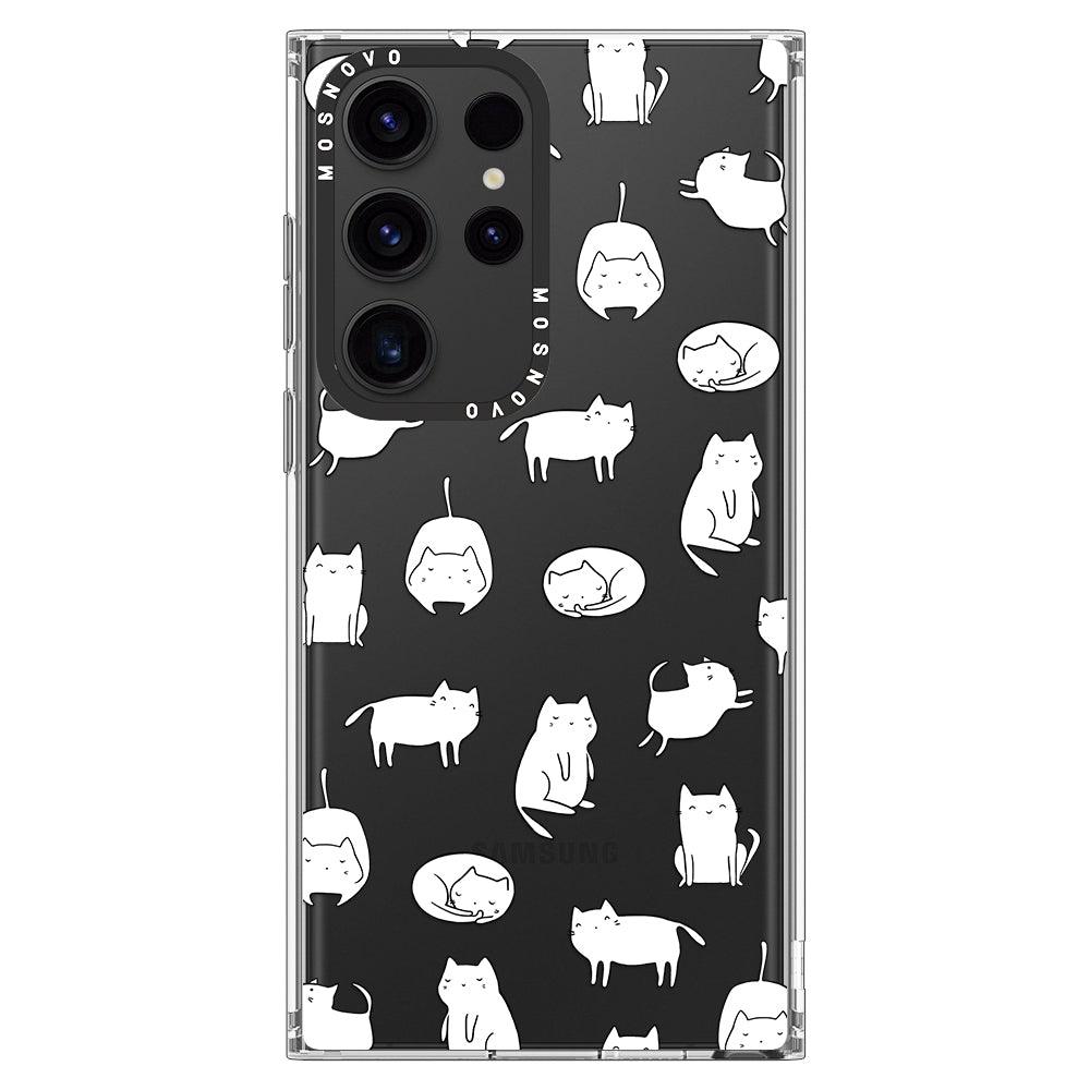 Kawaii Cat Phone Case - Samsung Galaxy S23 Ultra Case - MOSNOVO