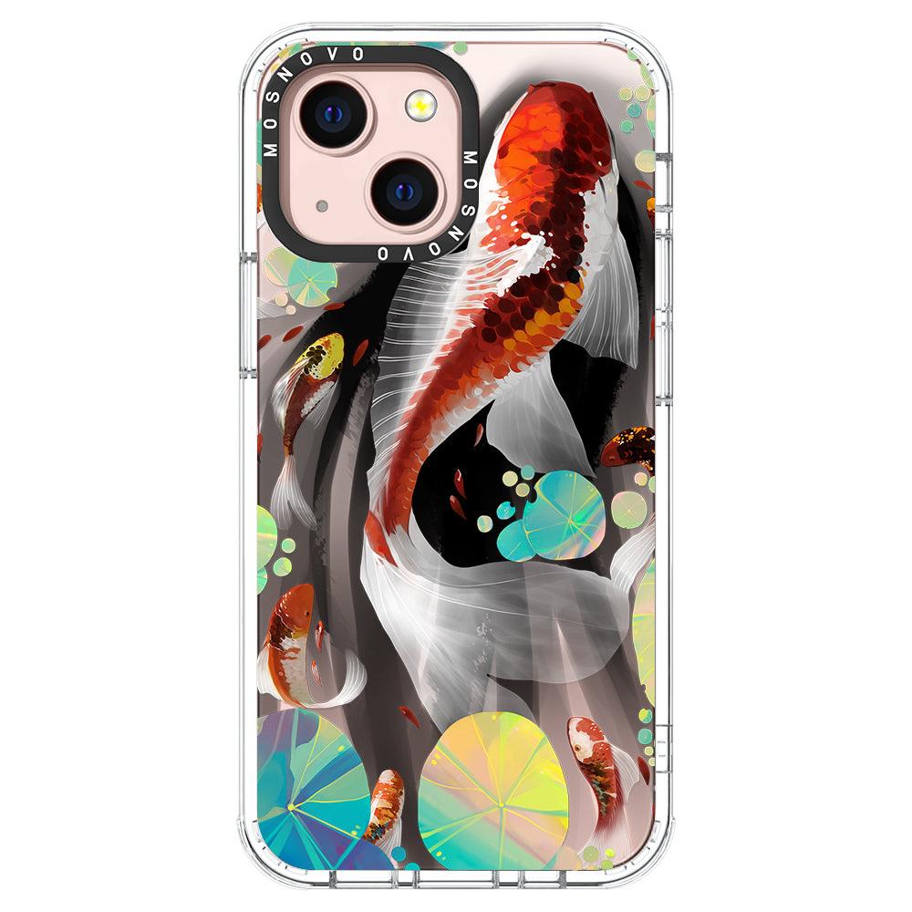 Koi Art Phone Case - iPhone 13 Mini Case - MOSNOVO