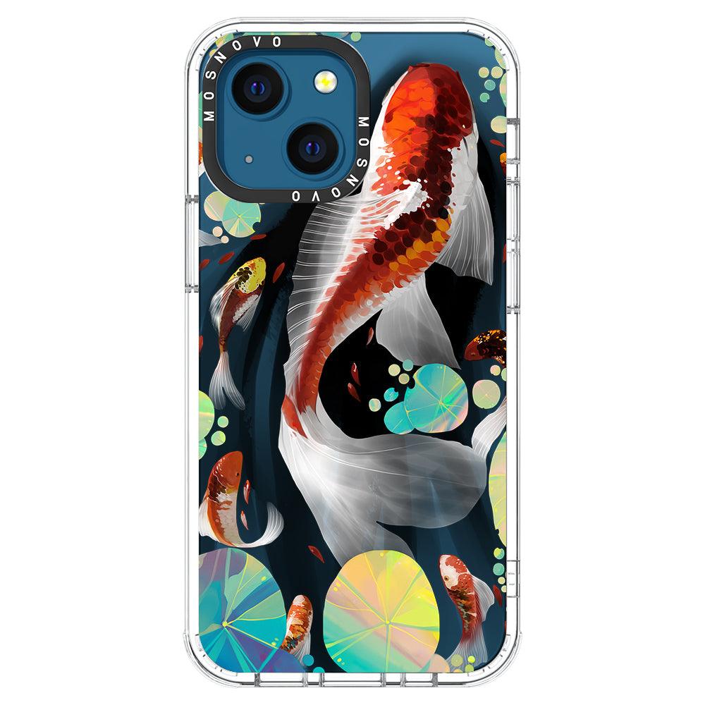 Koi Art Phone Case - iPhone 13 Mini Case - MOSNOVO