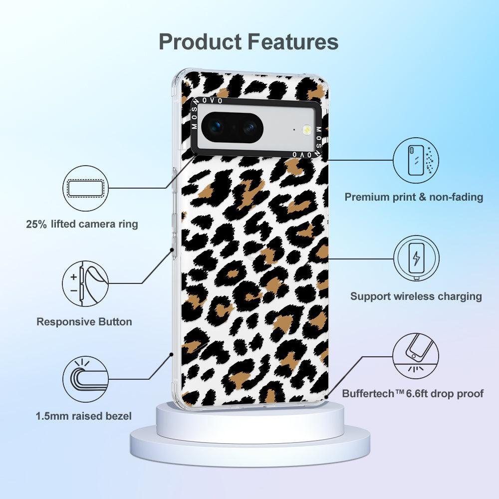 Leopard Print Phone Case - Google Pixel 7 Case - MOSNOVO