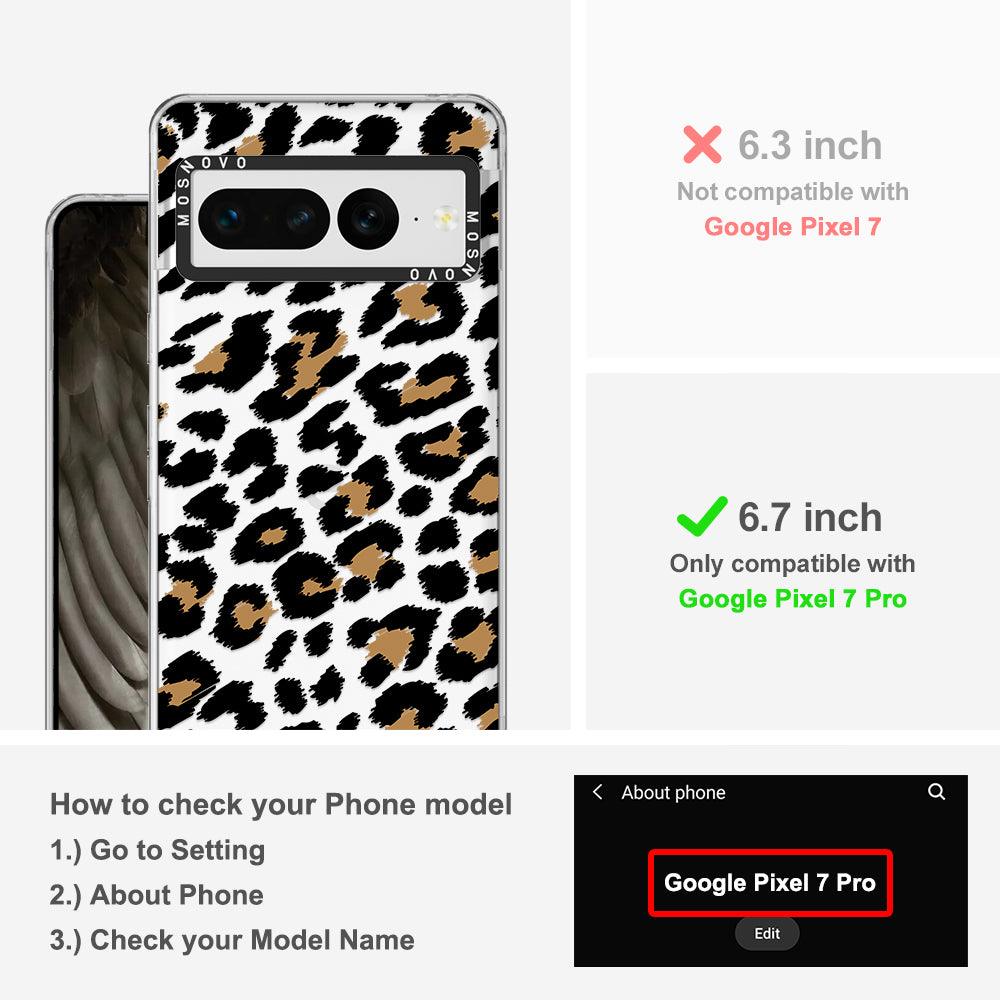 Leopard Print Phone Case - Google Pixel 7 Pro Case - MOSNOVO