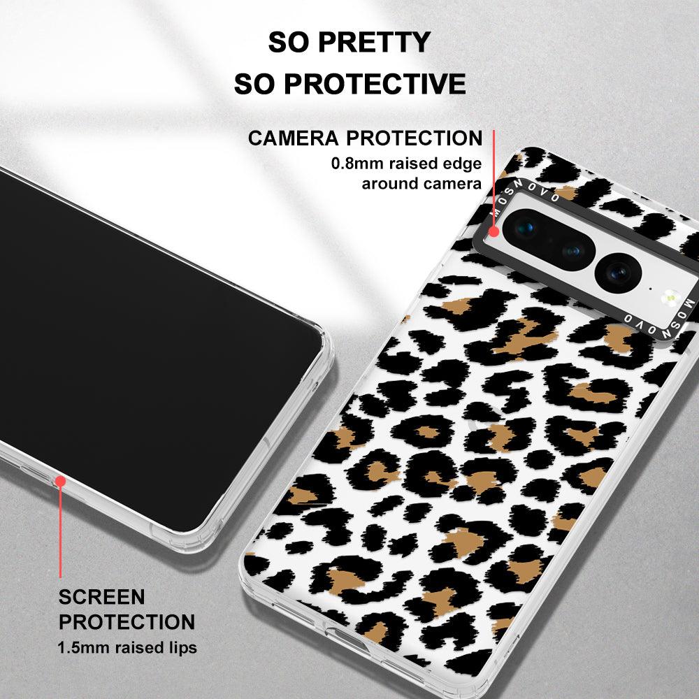 Leopard Print Phone Case - Google Pixel 7 Pro Case - MOSNOVO