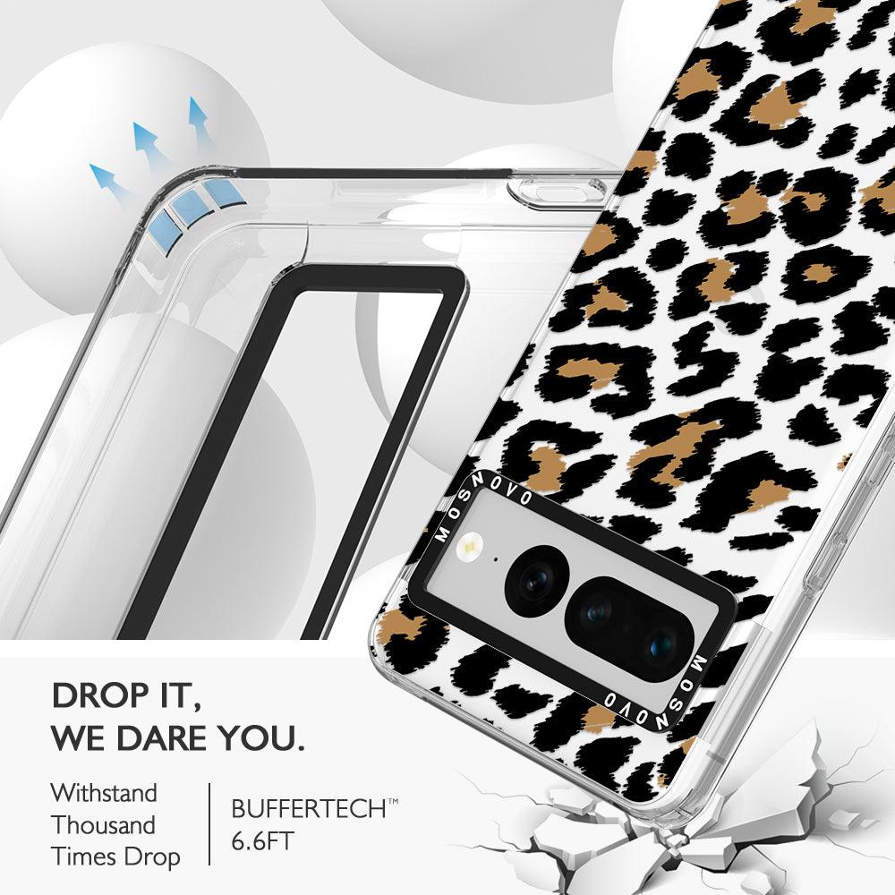 Leopard Print Phone Case - Google Pixel 7 Pro Case - MOSNOVO