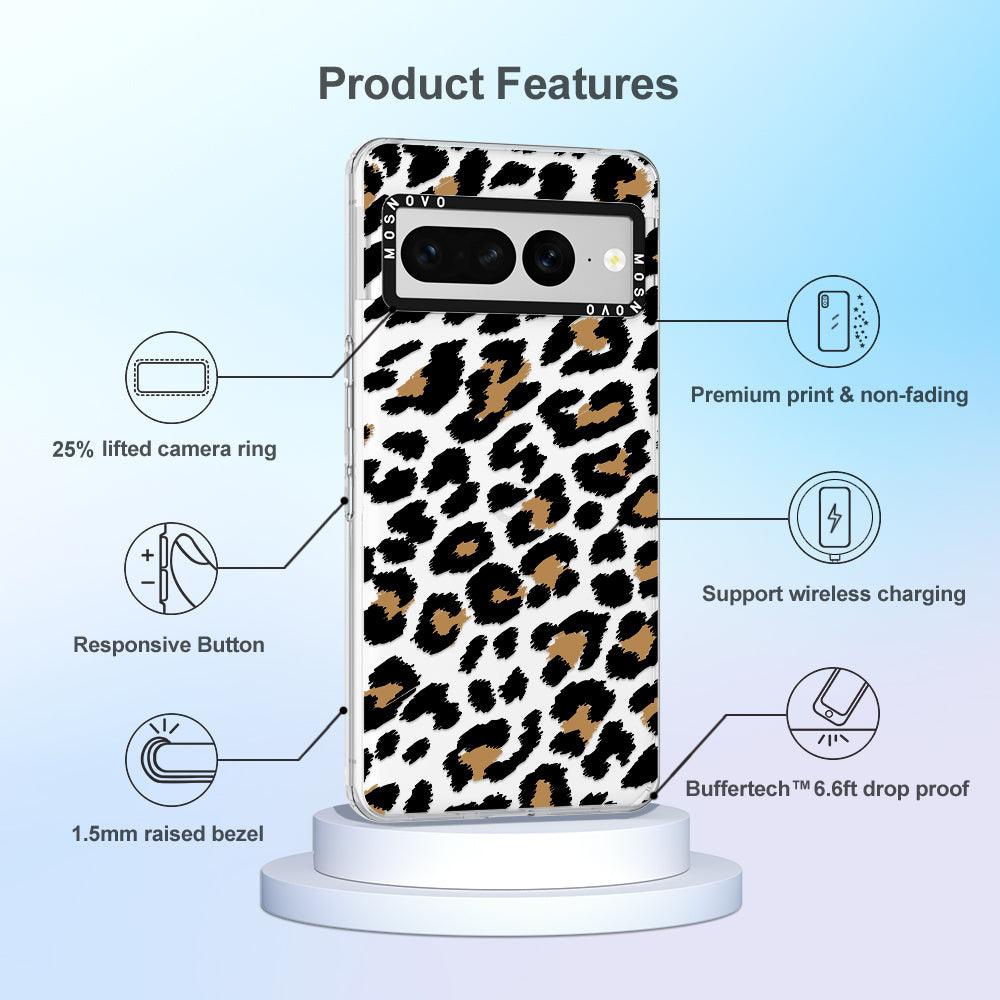 Leopard Print Phone Case - Google Pixel 7 Pro Case - MOSNOVO