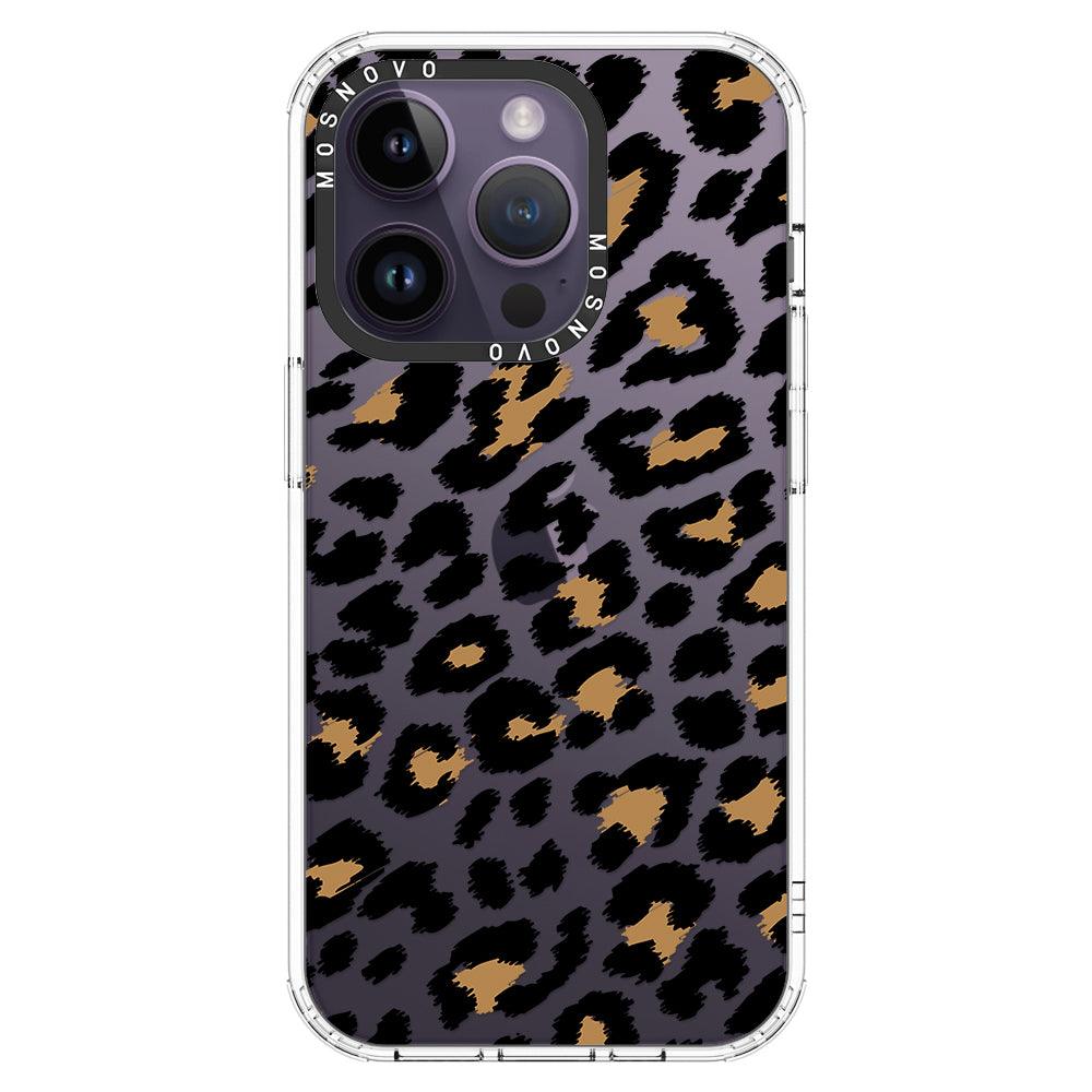Leopard Print Phone Case - iPhone 14 Pro Case - MOSNOVO