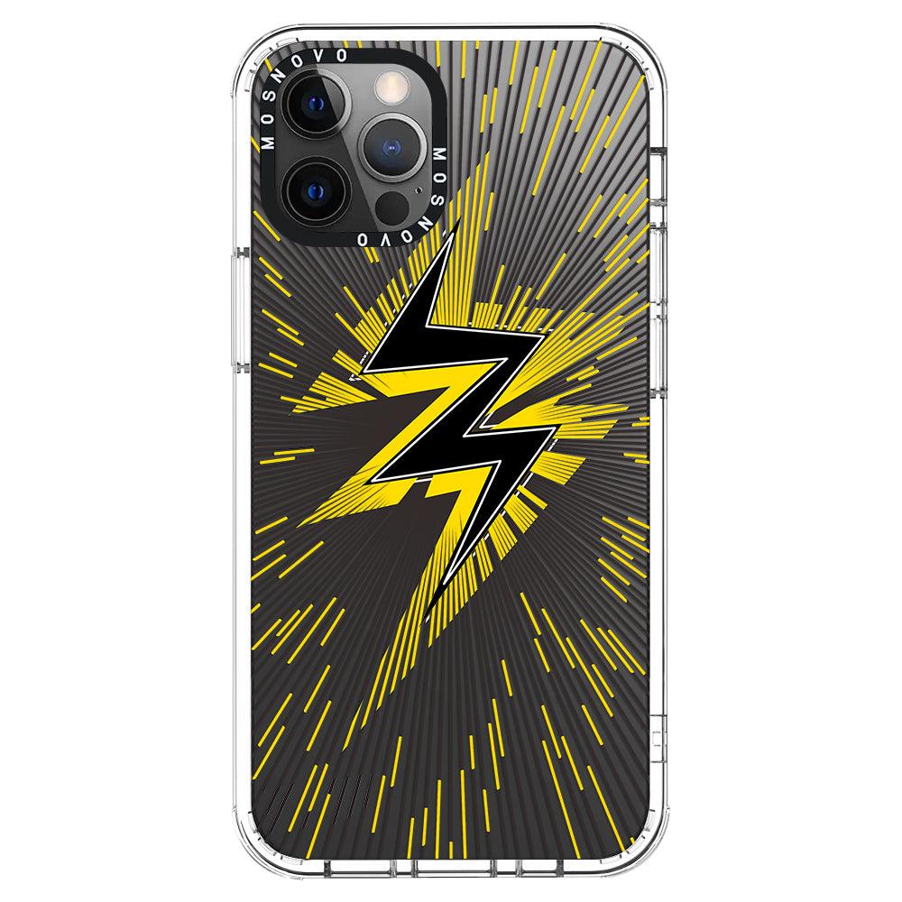 Lightning Bolt Phone Case - iPhone 12 Pro Max Case - MOSNOVO