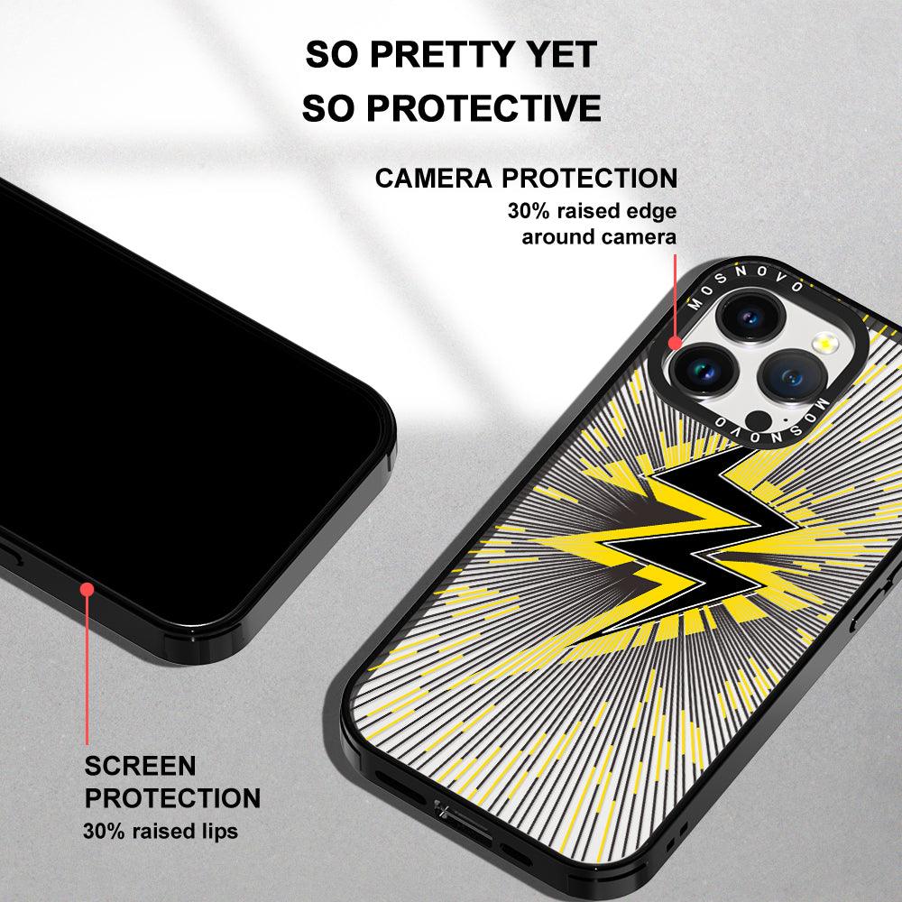 Lightning Bolt Phone Case - iPhone 14 Pro Max Case - MOSNOVO