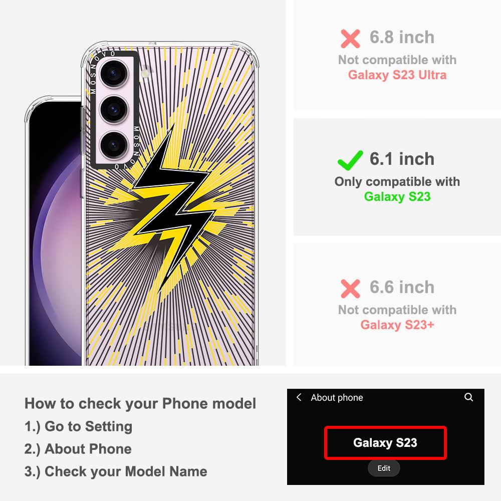 Lightning Bolt Phone Case - Samsung Galaxy S23 Case - MOSNOVO