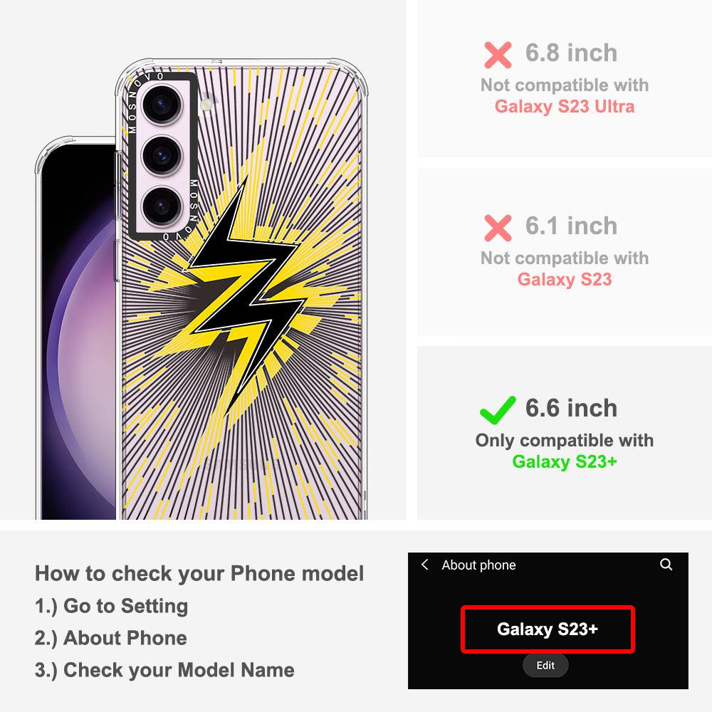 Lightning Bolt Phone Case - Samsung Galaxy S23 Plus Case - MOSNOVO