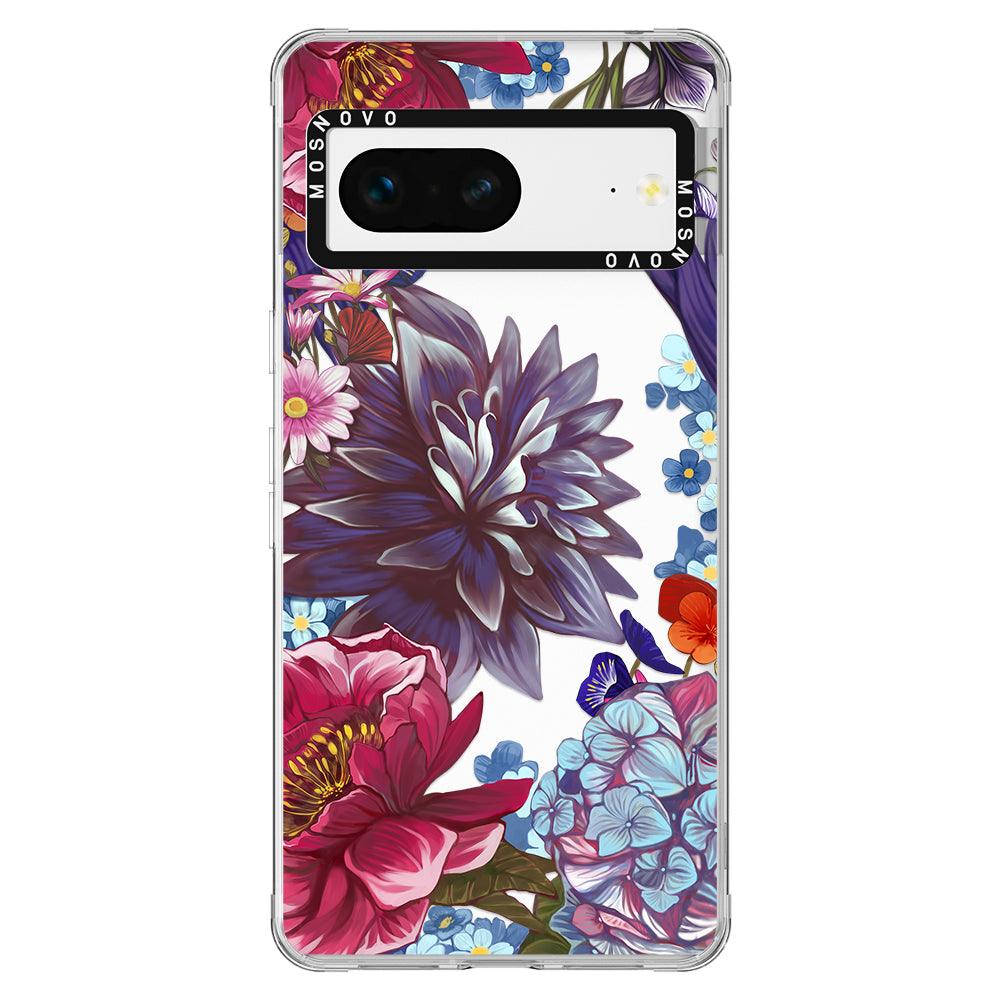 Lilac Floral Phone Case - Google Pixel 7 Case - MOSNOVO