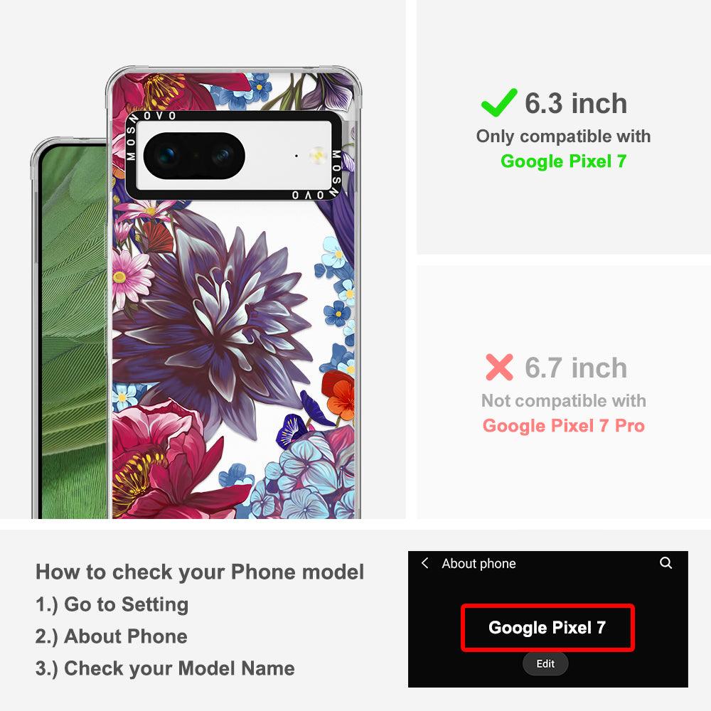 Lilac Floral Phone Case - Google Pixel 7 Case - MOSNOVO