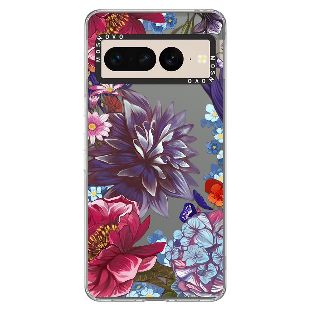 Lilac Floral Phone Case - Google Pixel 7 Pro Case - MOSNOVO