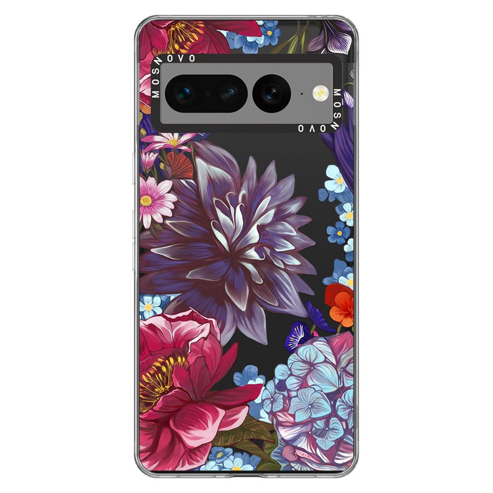 Lilac Floral Phone Case - Google Pixel 7 Pro Case - MOSNOVO