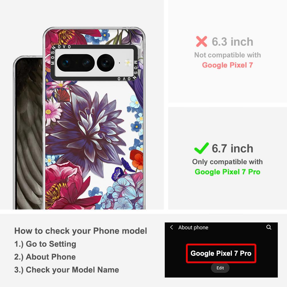 Lilac Floral Phone Case - Google Pixel 7 Pro Case - MOSNOVO