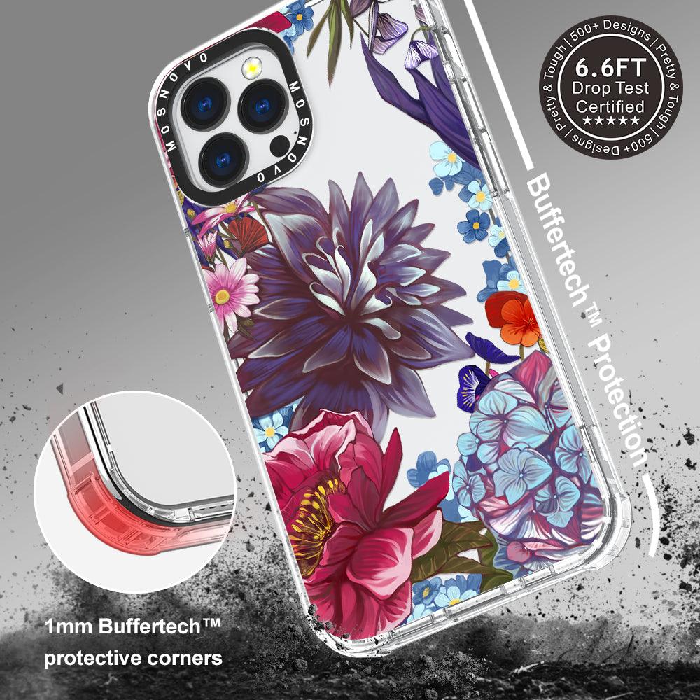 Blue Lilacs Phone Case - iPhone 13 Pro Max Case - MOSNOVO