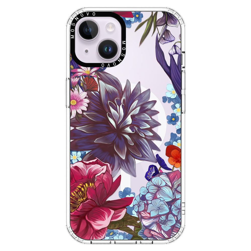 Blue Lilacs Phone Case - iPhone 14 Plus Case - MOSNOVO