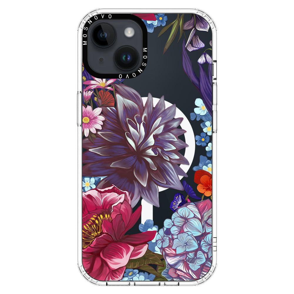 Blue Lilacs Phone Case - iPhone 14 Plus Case - MOSNOVO