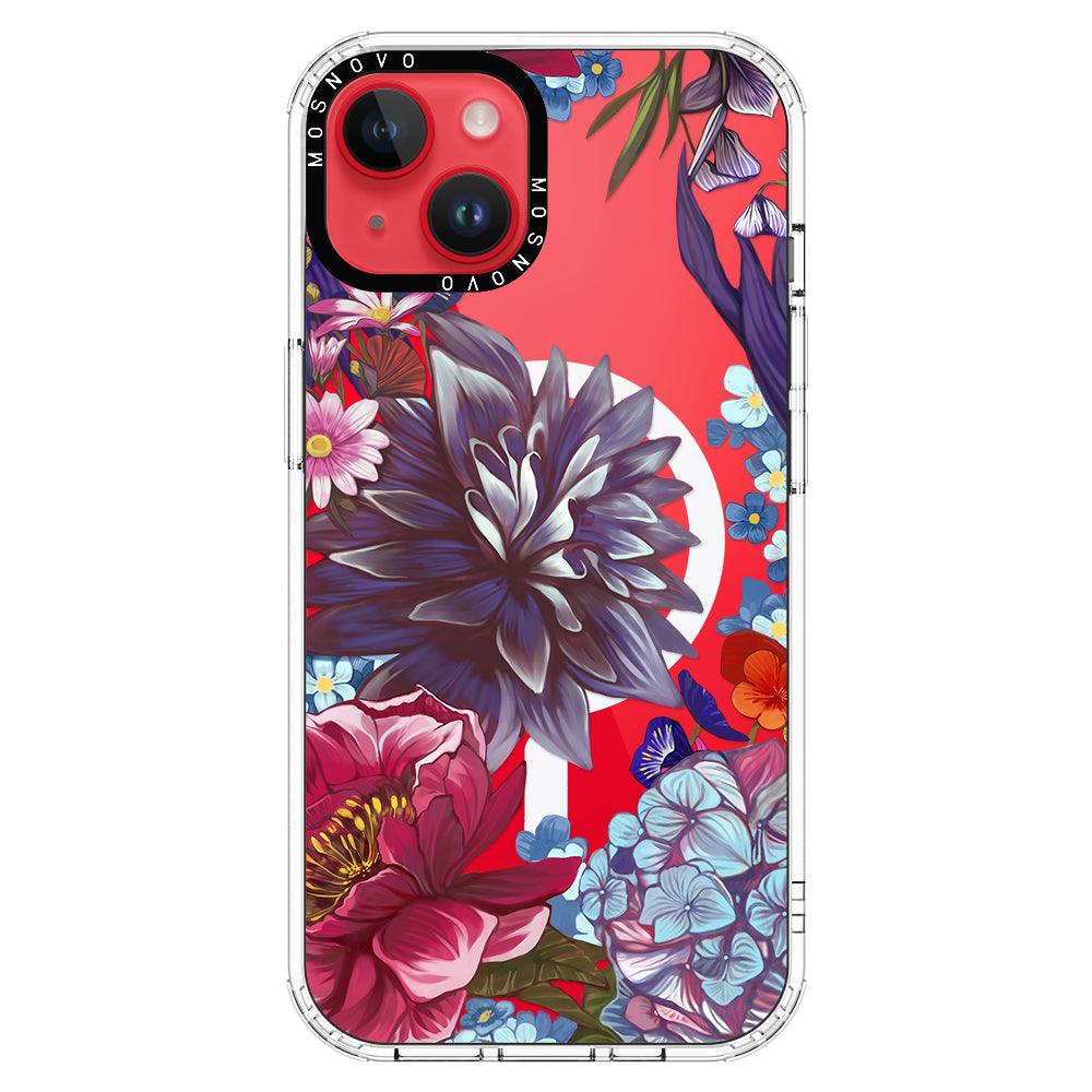 Blue Lilacs Phone Case - iPhone 14 Plus Case - MOSNOVO