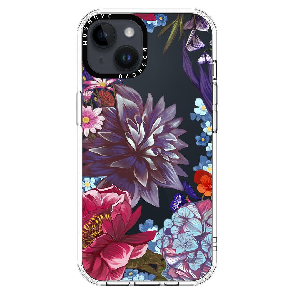 Blue Lilacs Phone Case - iPhone 14 Plus Case - MOSNOVO